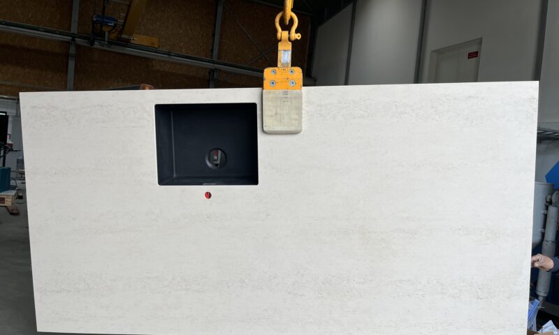 Udstillingsmodel køkken ø bordplade - Dekton Danae 12 mm